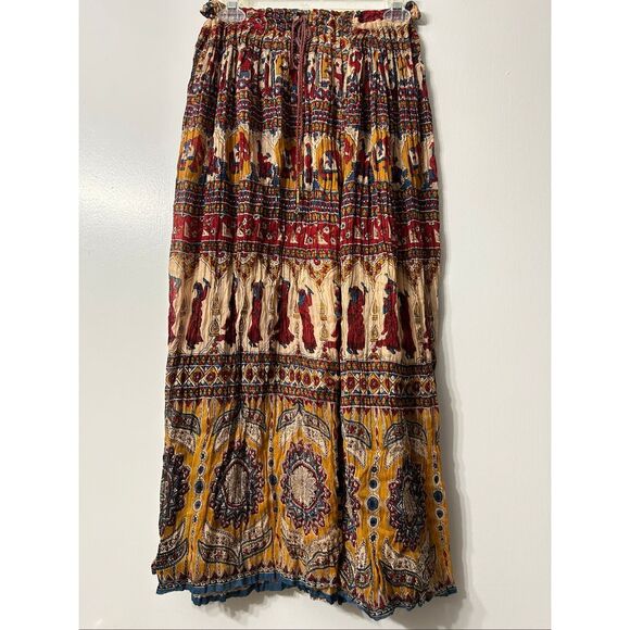 Vintage Indian long maxi skirt women’s one size fits all - Picture 1 of 3